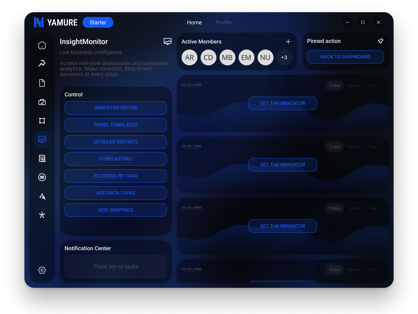 [interface] image of a dashboard interface (for a productivity tools business)
